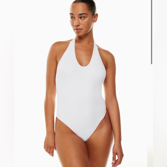 Babaton contour halter bodysuit white size XXS - Picture 2 of 7